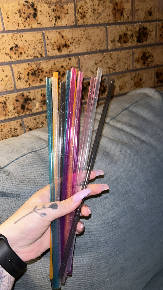 Glitter Reusable Straws