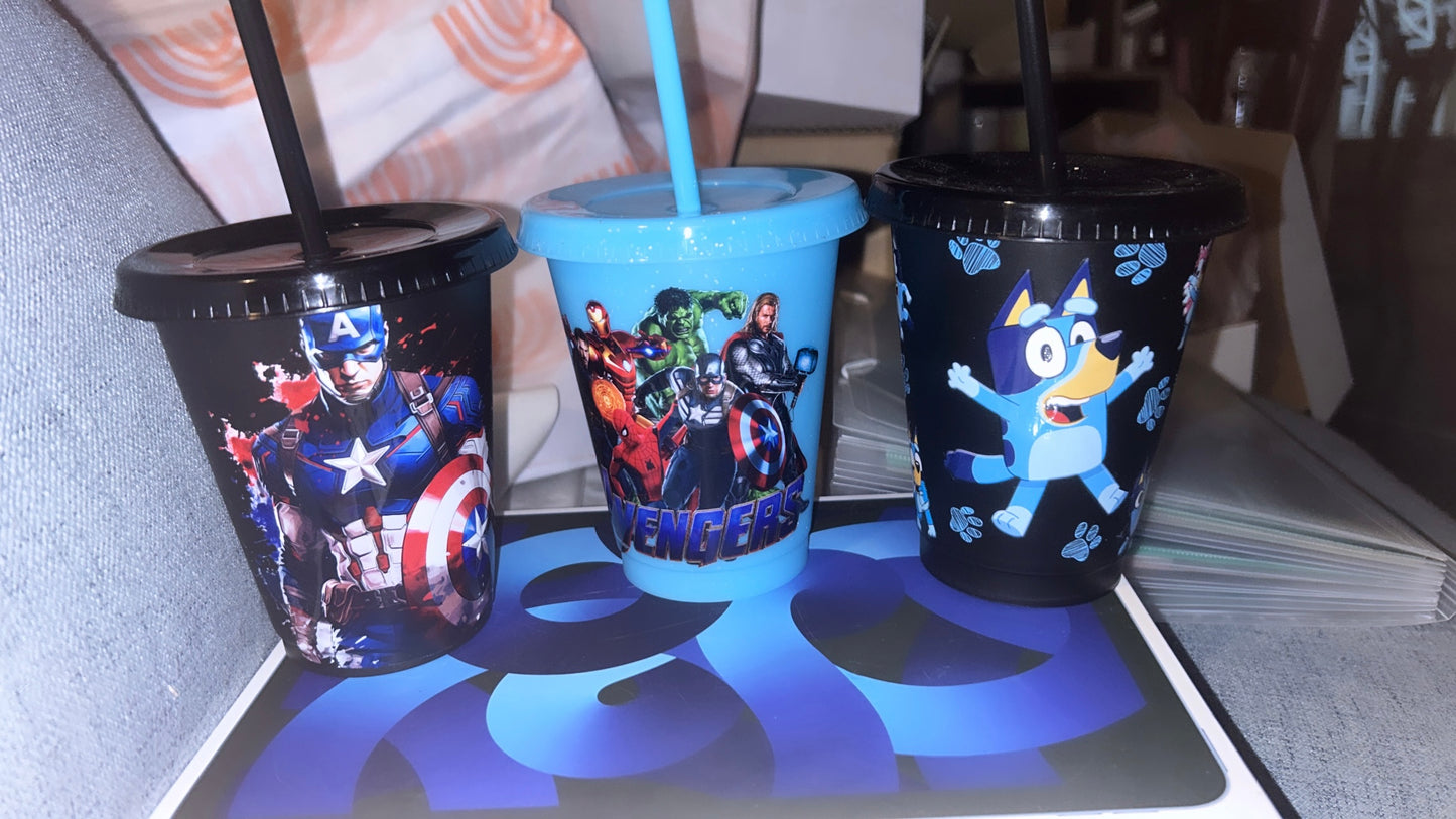 Kids 16oz plastic cups